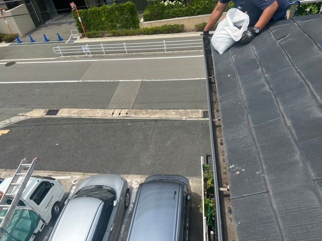 詰まりの徹底的な除去作業